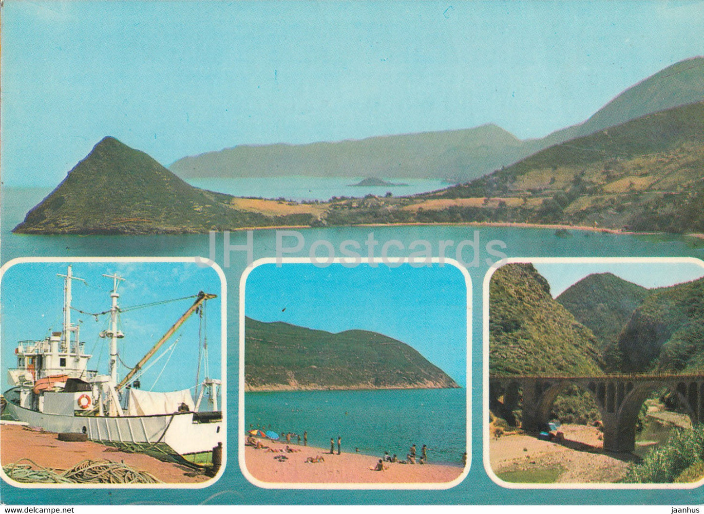 Souvenir de la Corniche Djidjelienne - views - boat - Algeria - used - JH Postcards