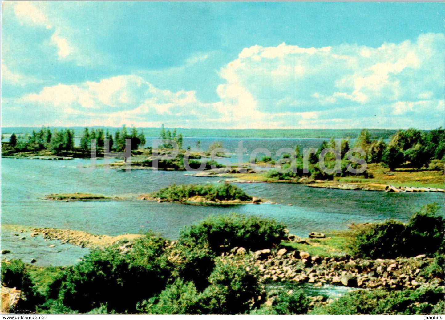 Karelia - Karjala - lake Konch - Kentjarvi - 1965 - Russia USSR - unused - JH Postcards