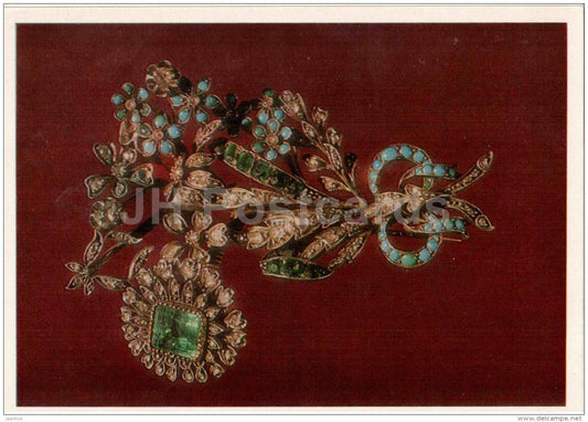 brooch , Russia - Jewellery - 1985 - Russia USSR - unused - JH Postcards