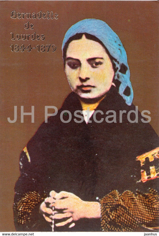 Bernadette de Lourdes - Sainte Bernadette - France - unused - JH Postcards