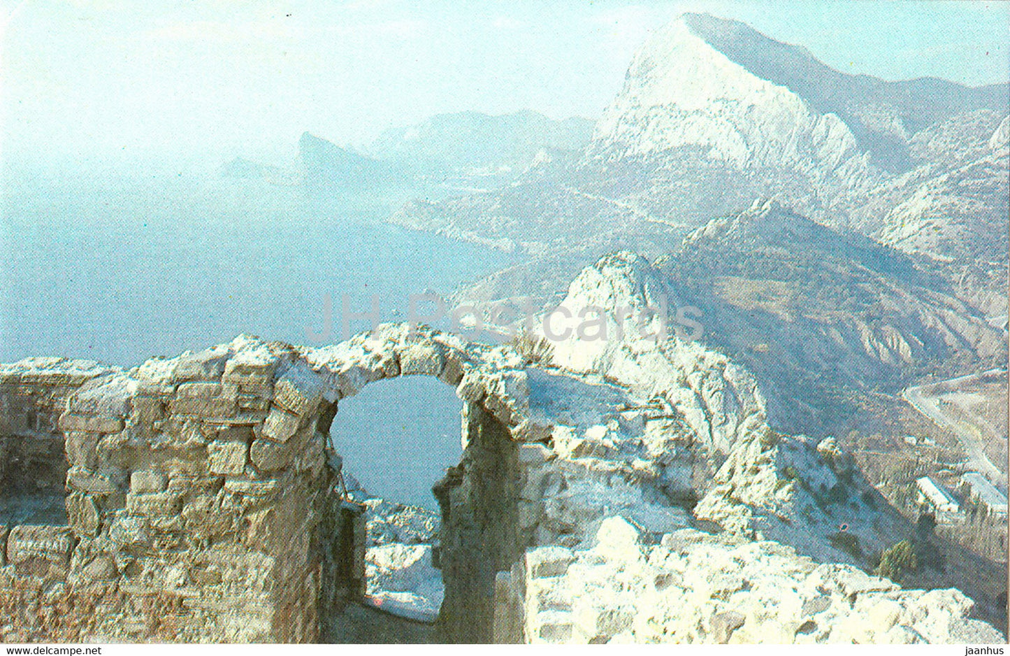 Sudak - view from the Sudak fortress - Crimea - 1989 - Ukraine USSR - unused - JH Postcards