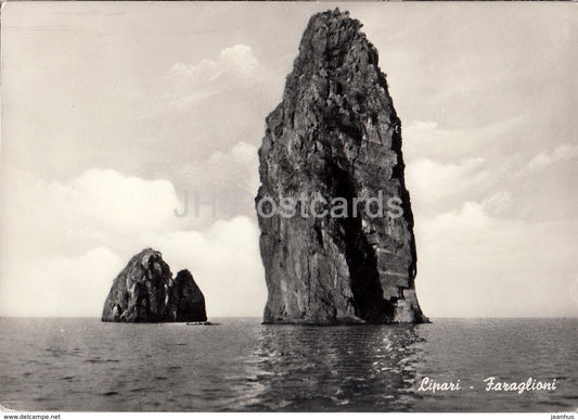 Lipari - Faraglioni - Italy - 1968 - used - JH Postcards