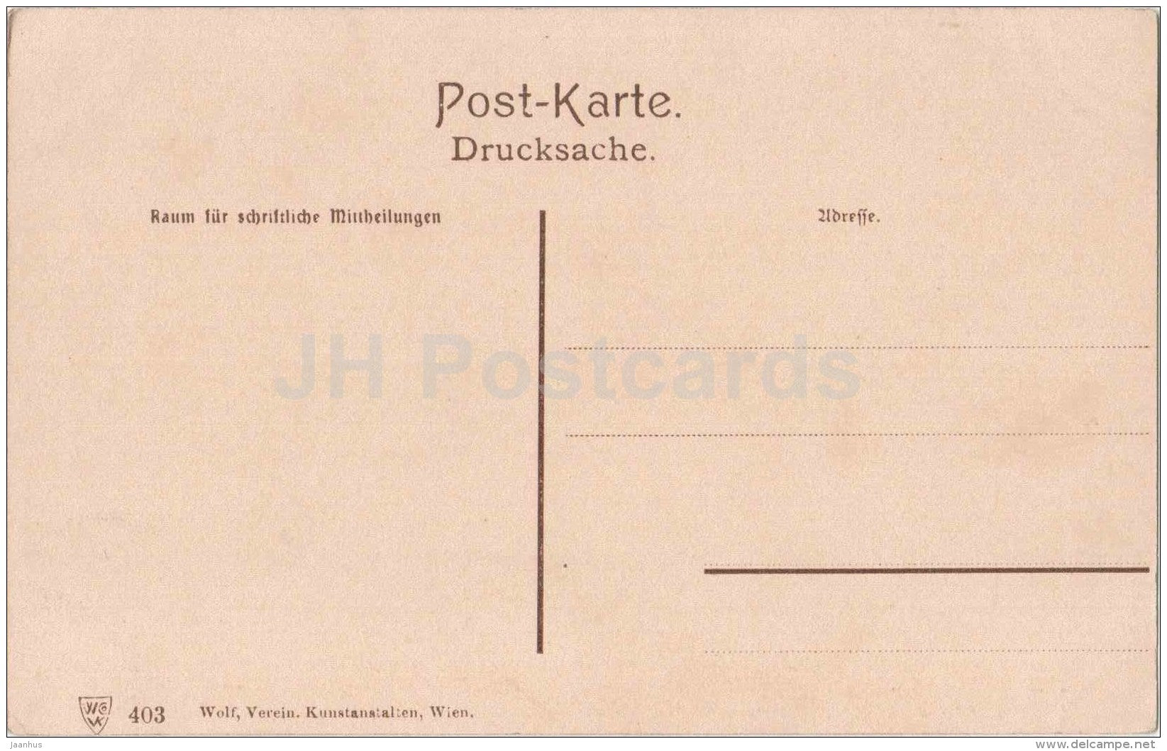 Mozartplatz - Mozartbrunnen - Wien - Vienna - Austria - 403 - old postcard - unused - JH Postcards