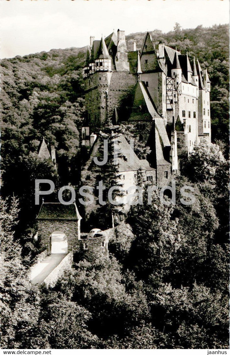 Burg Eltz - Mosel - castle - old postcard - Germany - unused - JH Postcards