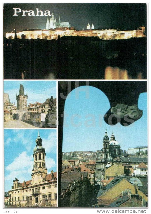 Hradcany - Charles Bridge - Loreta - St. Nicholas church - Praha - Prague - Czechoslovakia - Czech - unused - JH Postcards