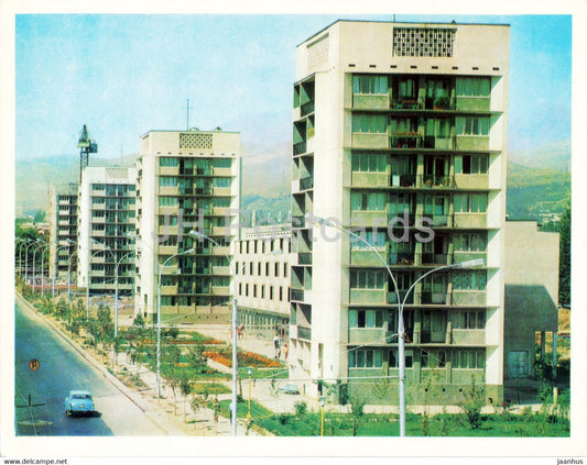Dushanbe - Lenin avenue - 1974 - Tajikistan USSR - unused - JH Postcards