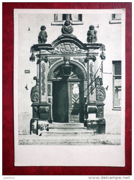house portal , 1697 - Narva - 1956 - Estonia USSR - unused - JH Postcards