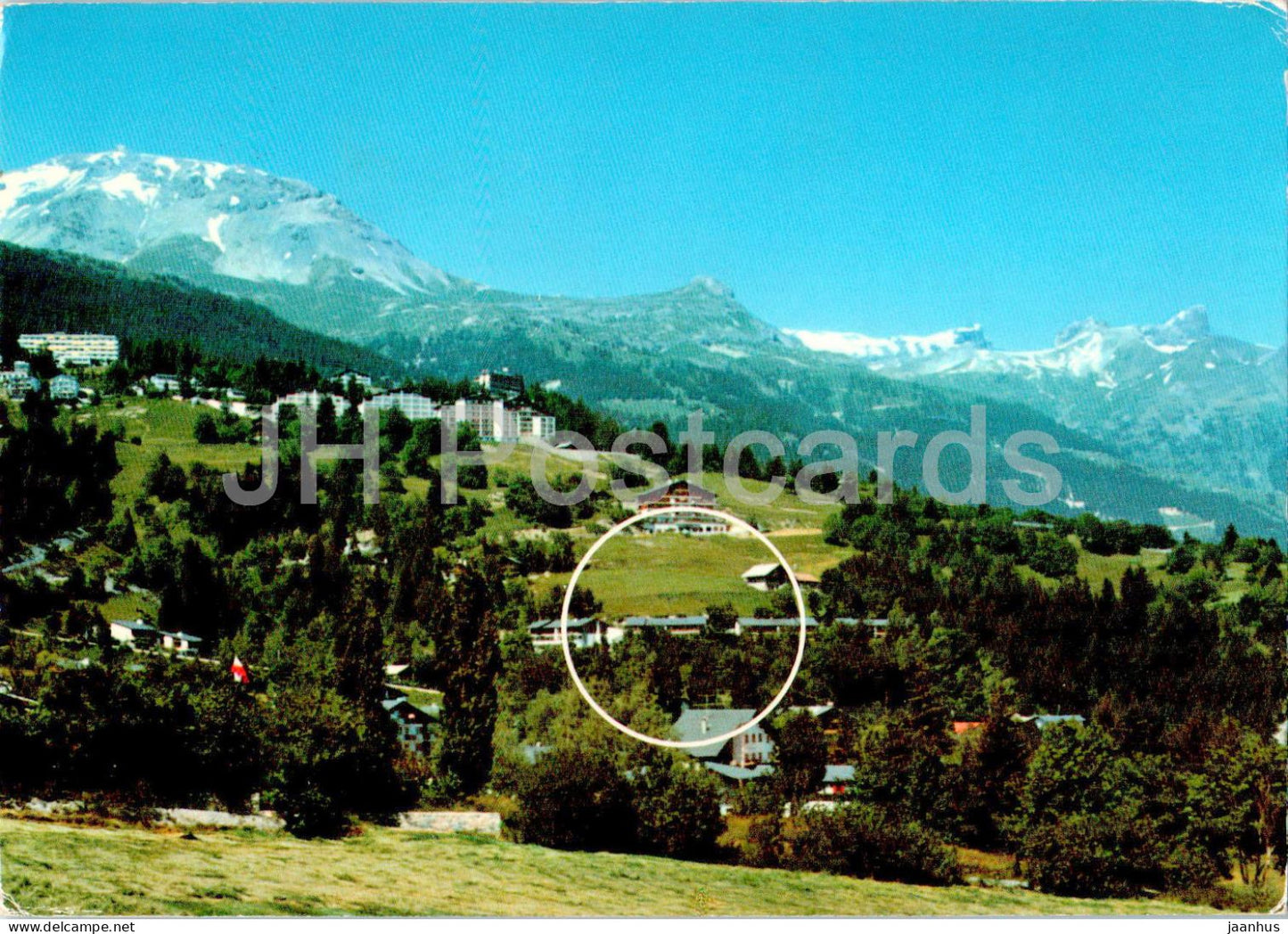 Maisons de vacances FSG - Bluche pres de Montana - 1980 - Switzerland - used - JH Postcards