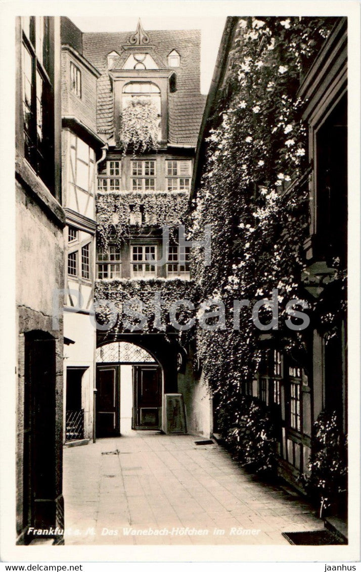 Frankfurt a Main - Das Wanebach Hofchen im Romer - 10 - old postcard - Germany - unused - JH Postcards