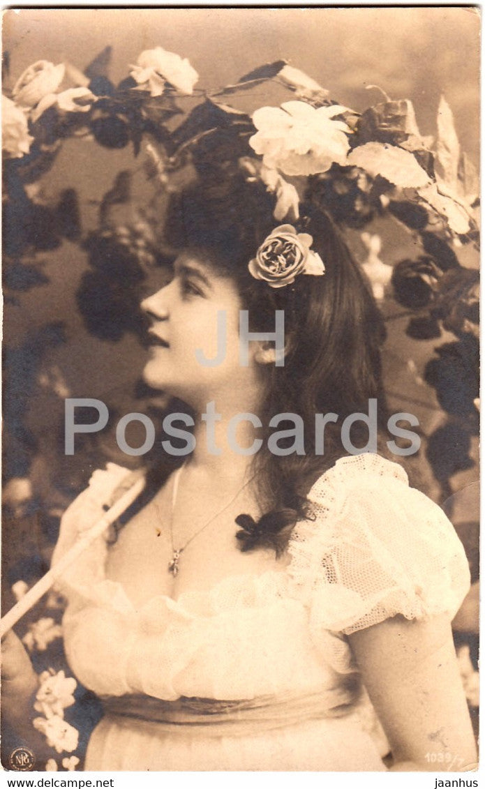 woman - NPG 1039/7 - old postcard - 1908 - used - JH Postcards