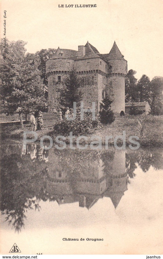 Chateau de Grugnac - Le Lot Illustre - castle - old postcard - 1914 - France - used
