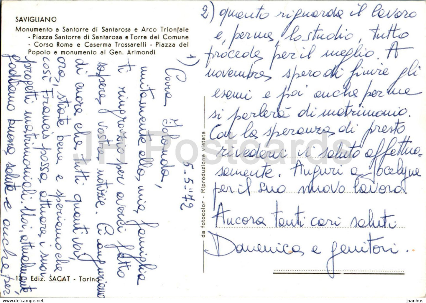 Saluti da Savigliano - multiview - 13 - 1972 - Italy - used
