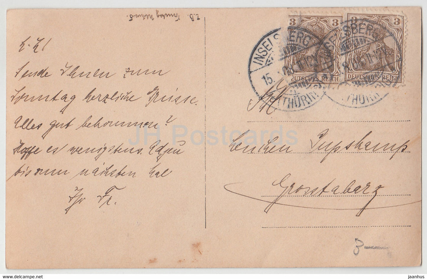 woman - NPG 1039/7 - old postcard - 1908 - used