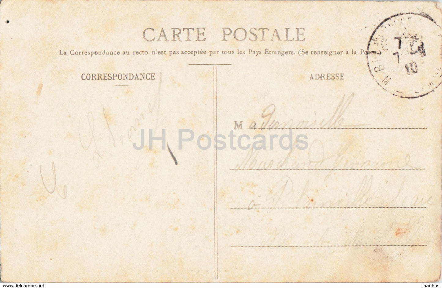 Monument de Saint Joseph a Notre Dame de Sion - old postcard - 1910 - France - used