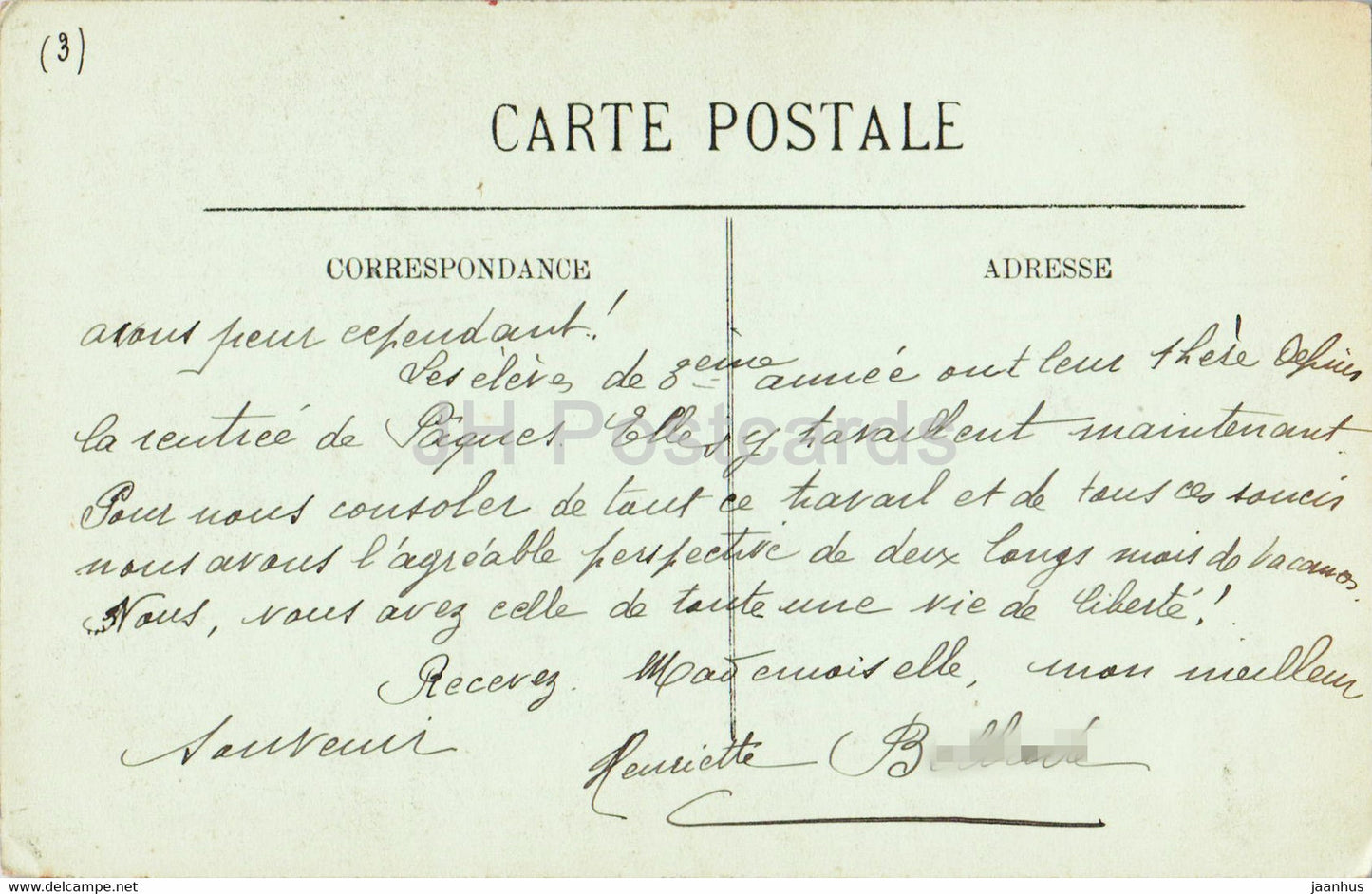 Route et Chemin de Pierrefitte a Cauterets – Le Limacon – 138 – alte Postkarte – Frankreich – gebraucht