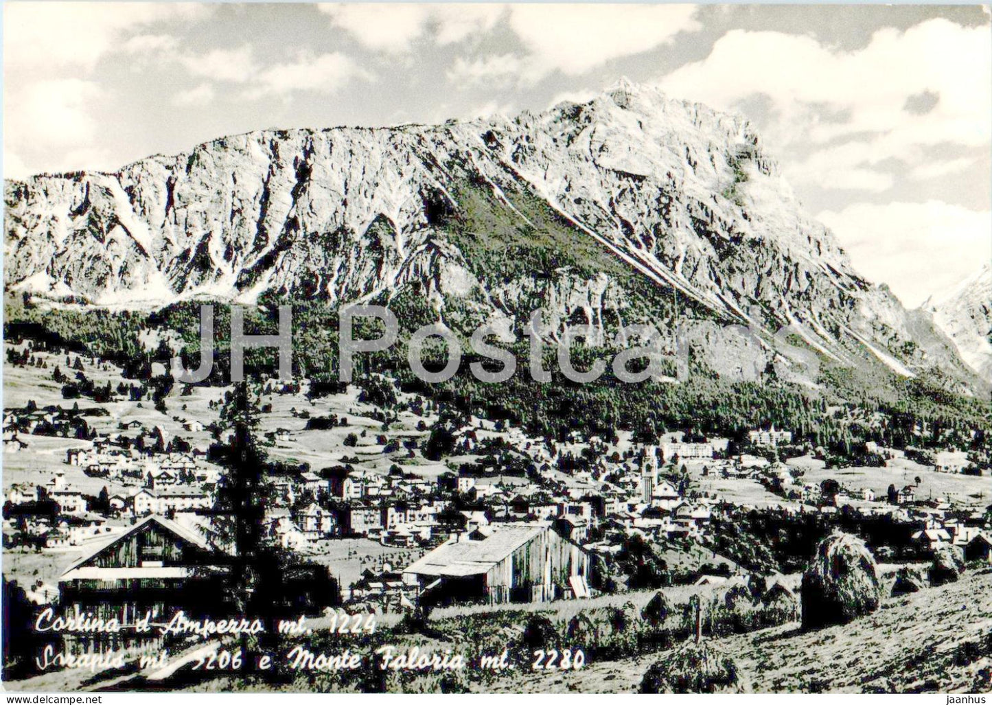 Cortina d'Ampezzo - Sorapis - Monte Faloria - old postcard - 1956 - Italy - used - JH Postcards