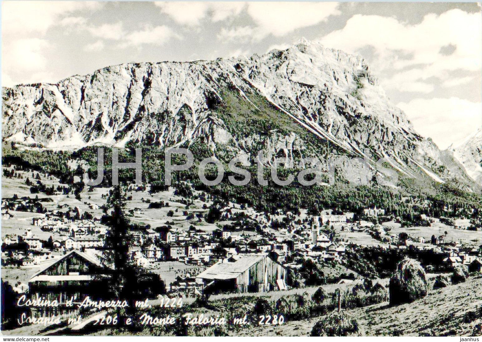 Cortina d'Ampezzo - Sorapis - Monte Faloria - old postcard - 1956 - Italy - used - JH Postcards
