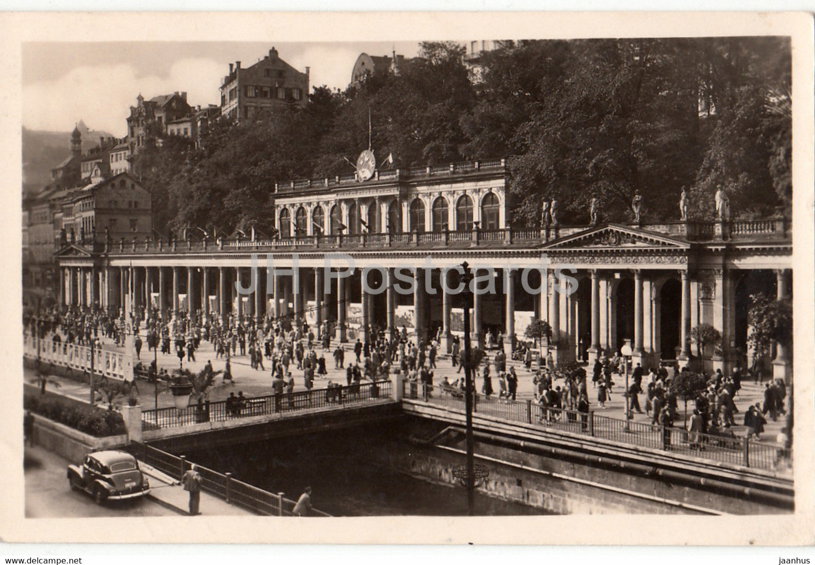 Karlovy Vary - Karlsbad - kolonada - Colonnade - old postcard - Czechoslovakia - Czech Republic - used - JH Postcards