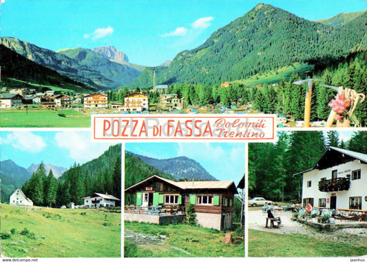 Pozza di Fassa - Dolomiti - Trentino - Rifugi della Valle S Nicolo - 1973 - Italy - used - JH Postcards
