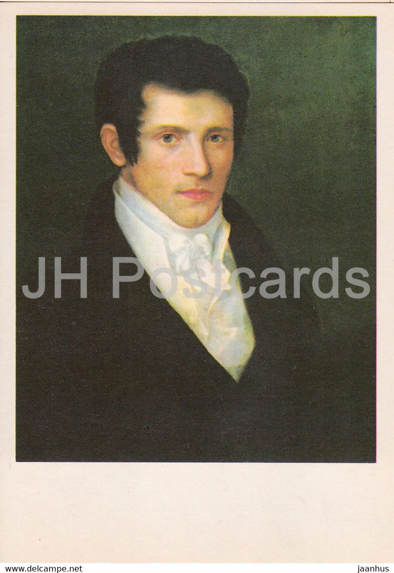 painting by O. Kiprensky - Portrait of a Man - Russian art - 1981 - Russia USSR - unused - JH Postcards