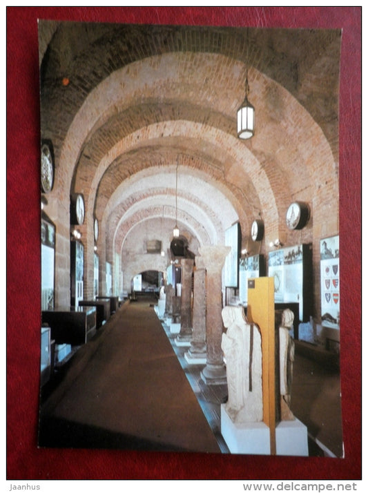 Old Palace Underground Hall of the Prague Castle- Prague - large format card - Czechoslovakia - Czech Republik - unused - JH Postcards