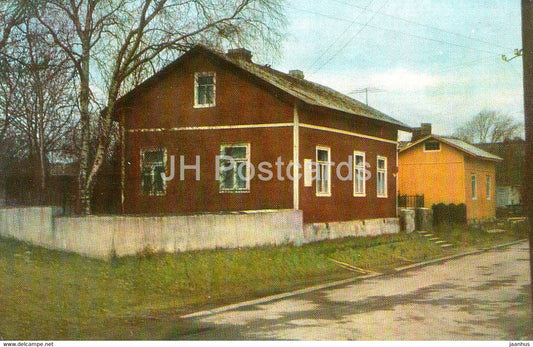 Lenin Memorial Places - Vyborg - Lenin Memorial Museum - Rubezhnaya street - 1971 - Russia USSR - unused - JH Postcards