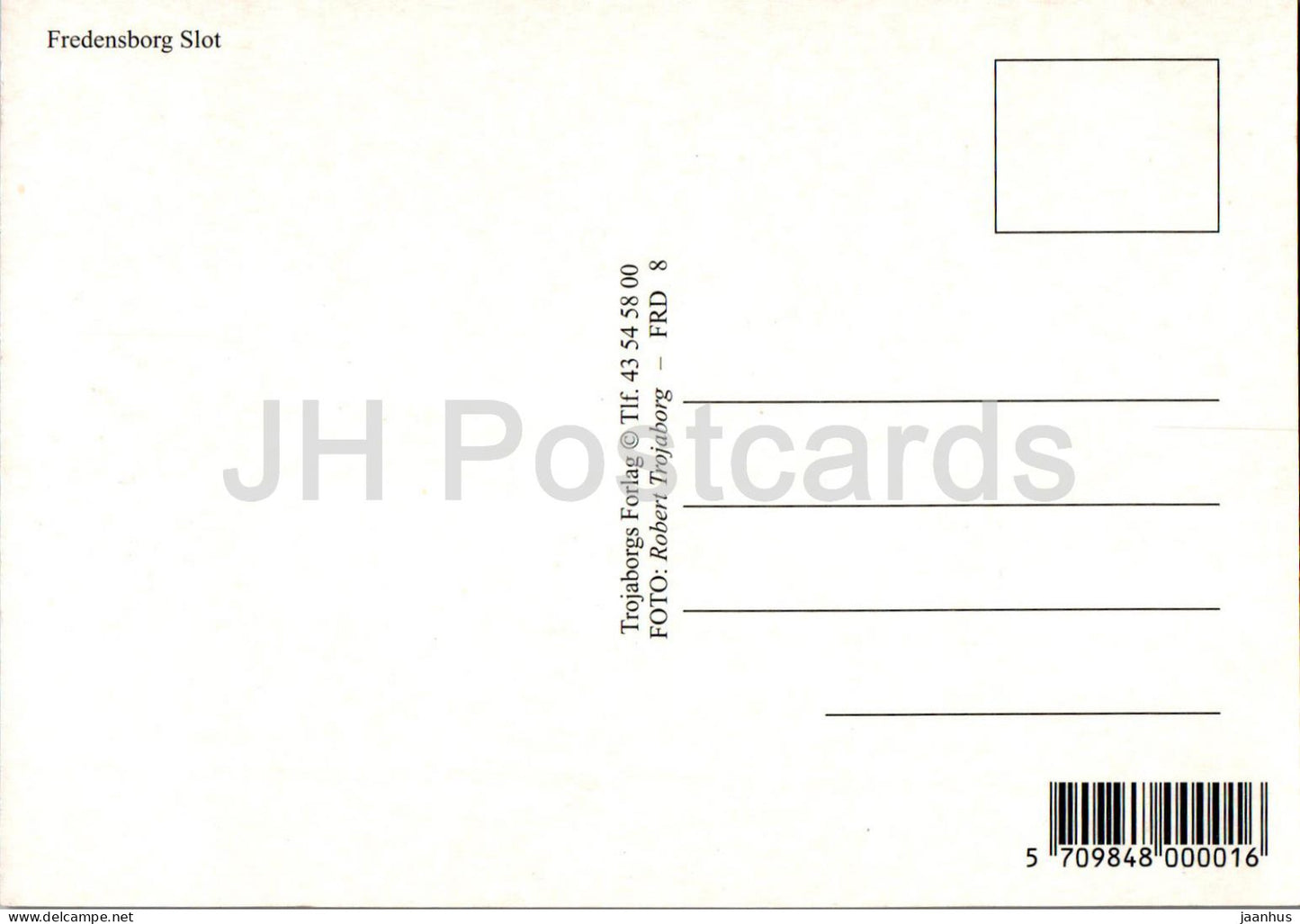 Slot Fredensborg - château - multiview - FRD 8 - Danemark - inutilisé 