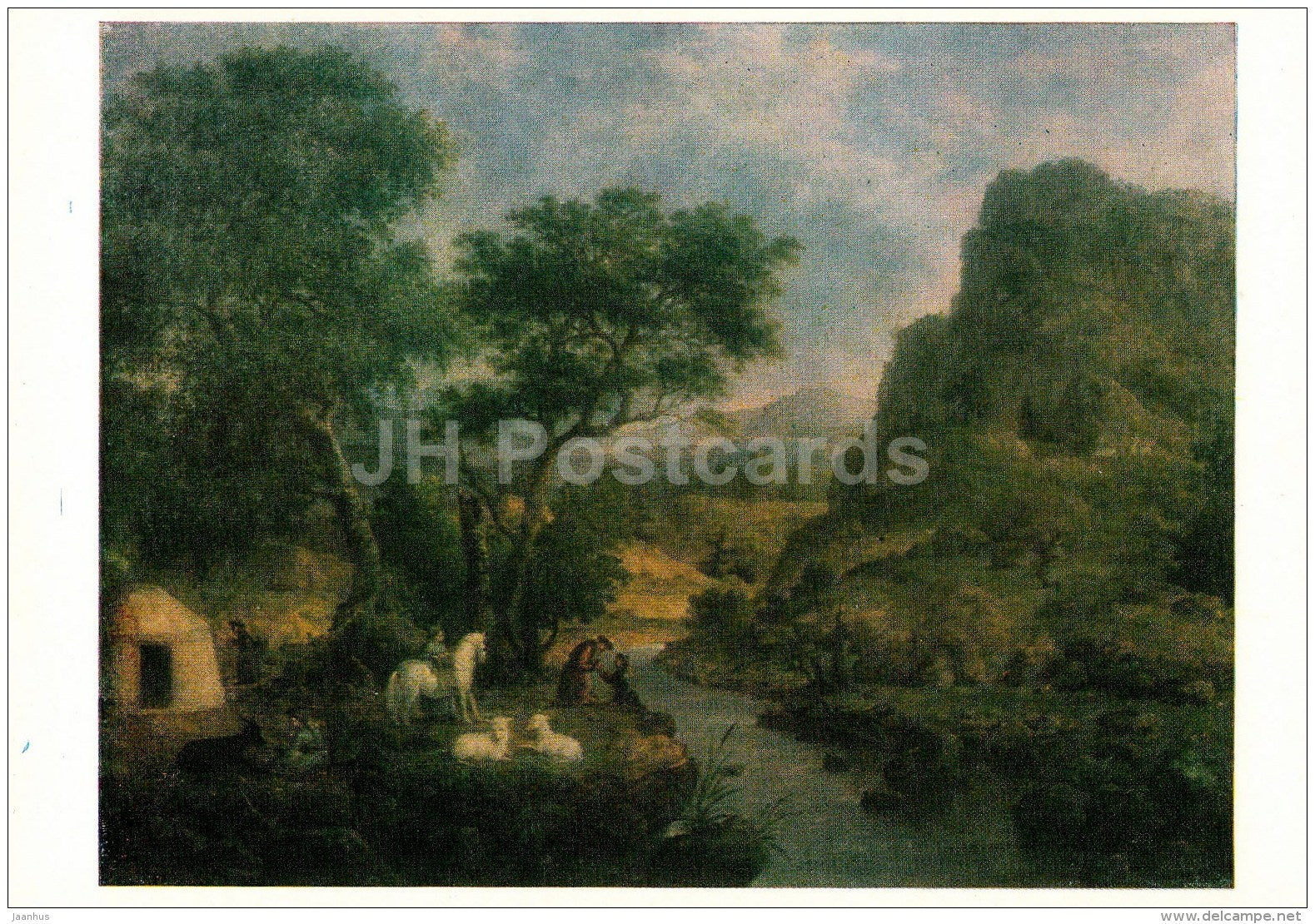 painting by A. Legashov - In the Mountains of China , 1859 - Russian art - 1982 - Russia USSR - unused - JH Postcards