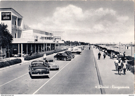Rimini - Lungomare - Ristorante La Quercia - restaurant - old car - 5 - Italy - unused - JH Postcards