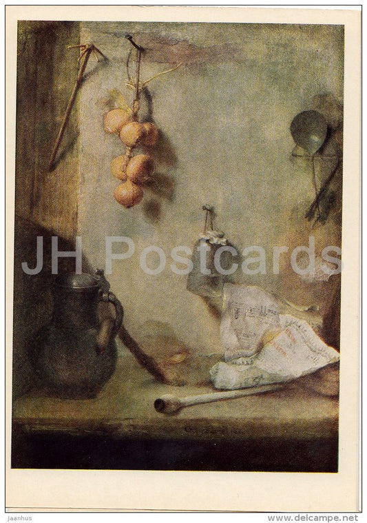 painting by Christopher Paudiss - Still Life , 1660 - German art - Russia USSR - 1969 - unused - JH Postcards