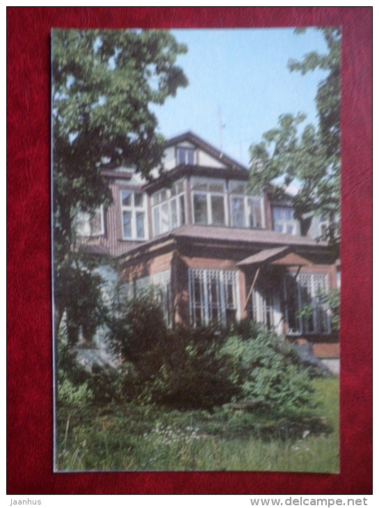 The former Manor of Karjaküla - Places Connected to writer Eduard Vilde - 1975 - Estonia USSR - unused - JH Postcards