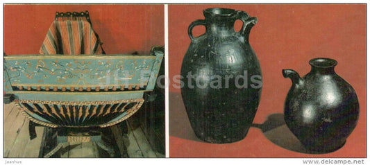 sledges - jugs - Kirillo-Belozersky Museum Reserve - 1983 - Russia USSR - unused - JH Postcards