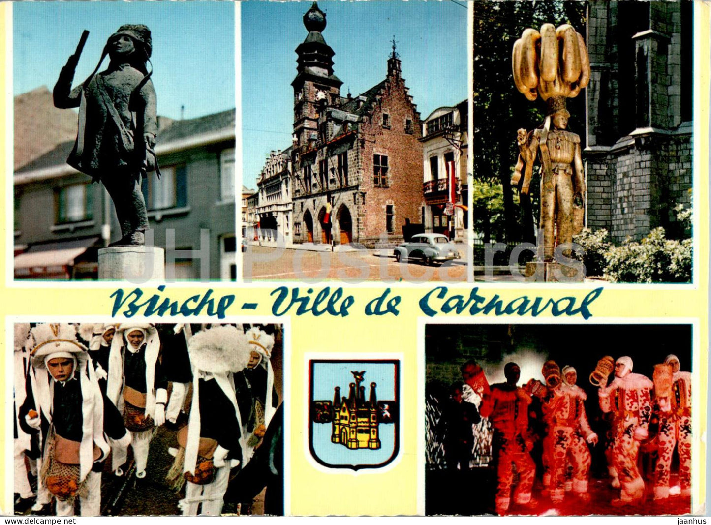 Binche - Ville de Carnaval - carnival - multiview - 13 - 1966 - Belgium - used - JH Postcards