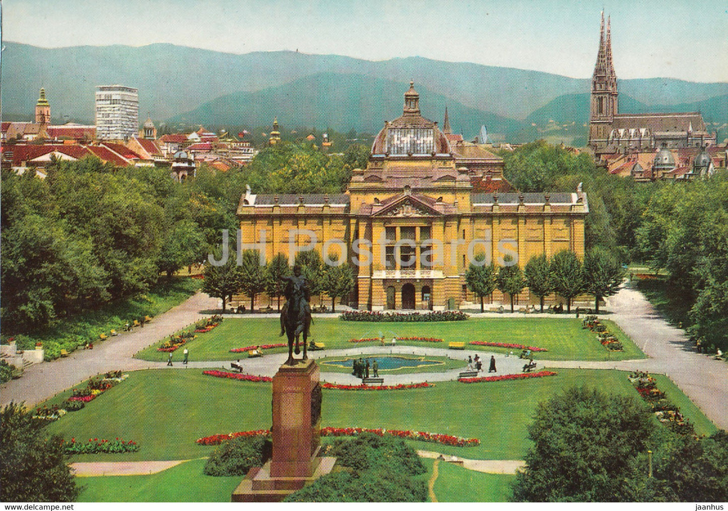 Zagreb - Trg kralja Tomislava - King Tomislav Square - Yugoslavia - Croatia - unused - JH Postcards