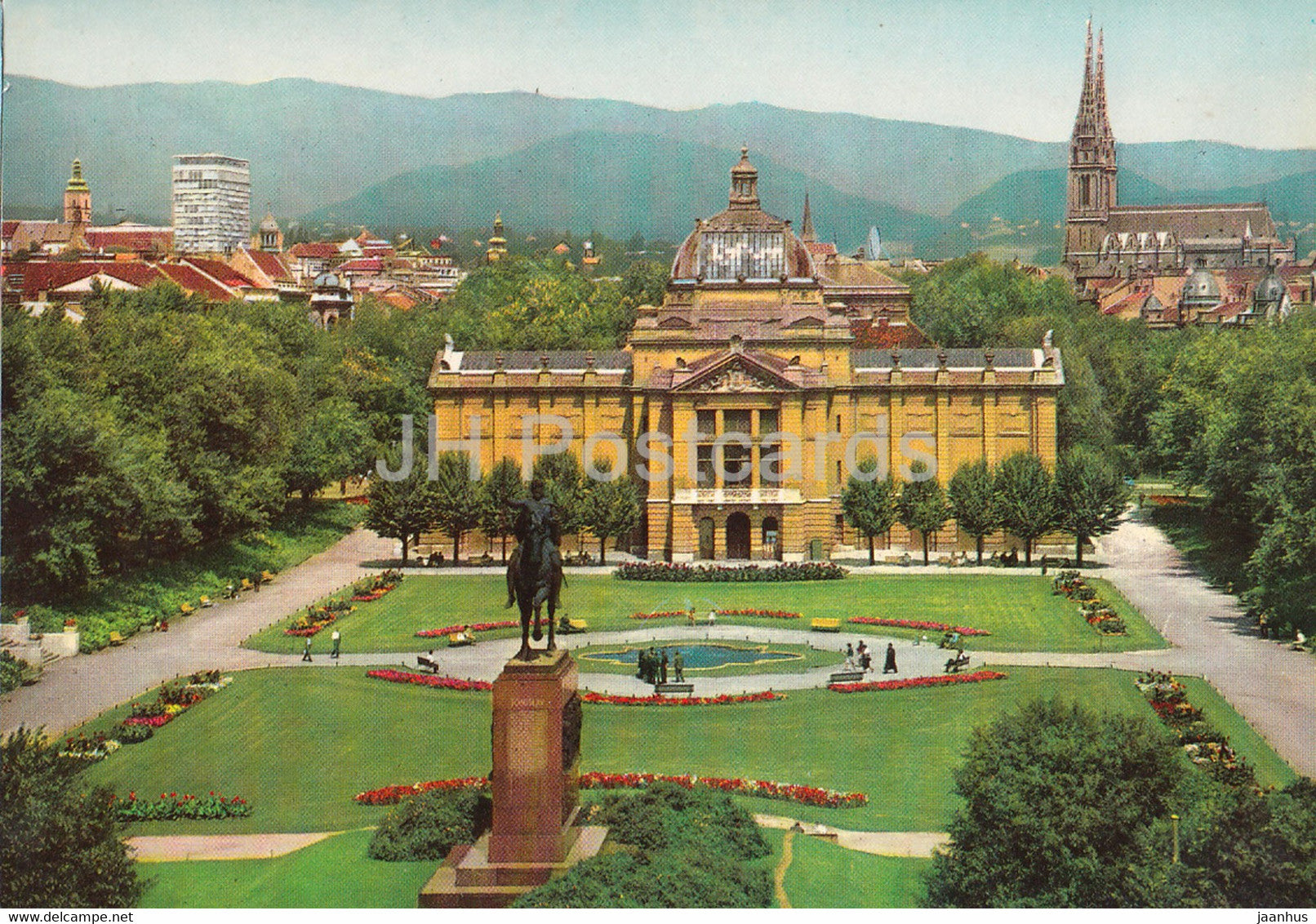 Zagreb - Trg kralja Tomislava - King Tomislav Square - Yugoslavia - Croatia - unused - JH Postcards