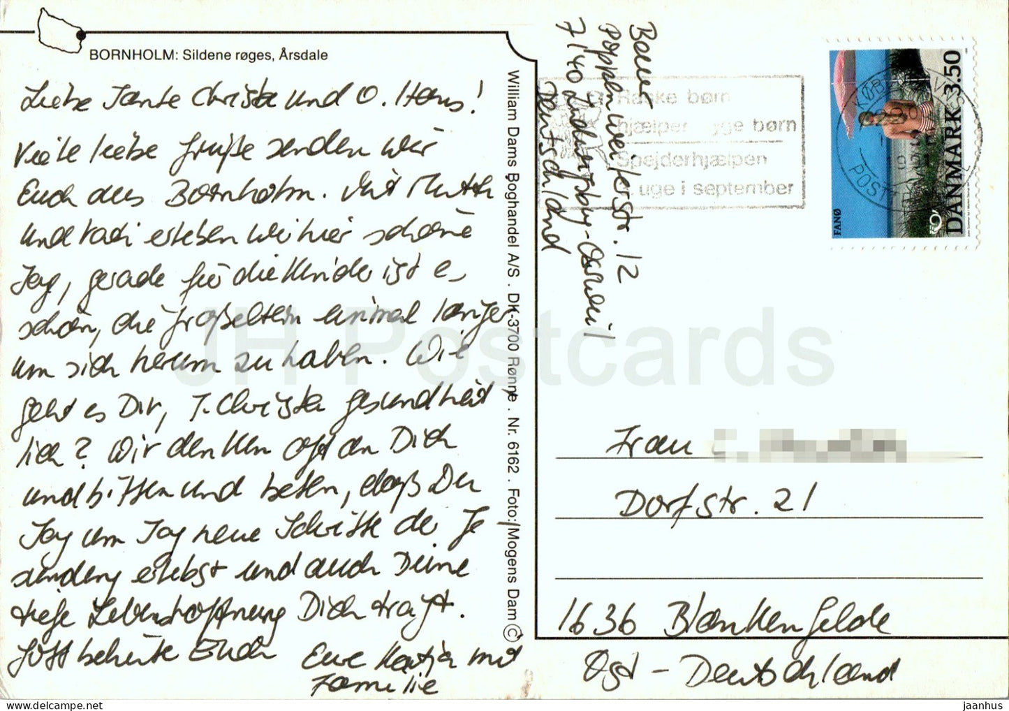 Bornholm - Sildene roges - Arsdale - poisson fumé - Ny-Roget Sild - hareng - multiview - 1991 - Danemark - d'occasion 