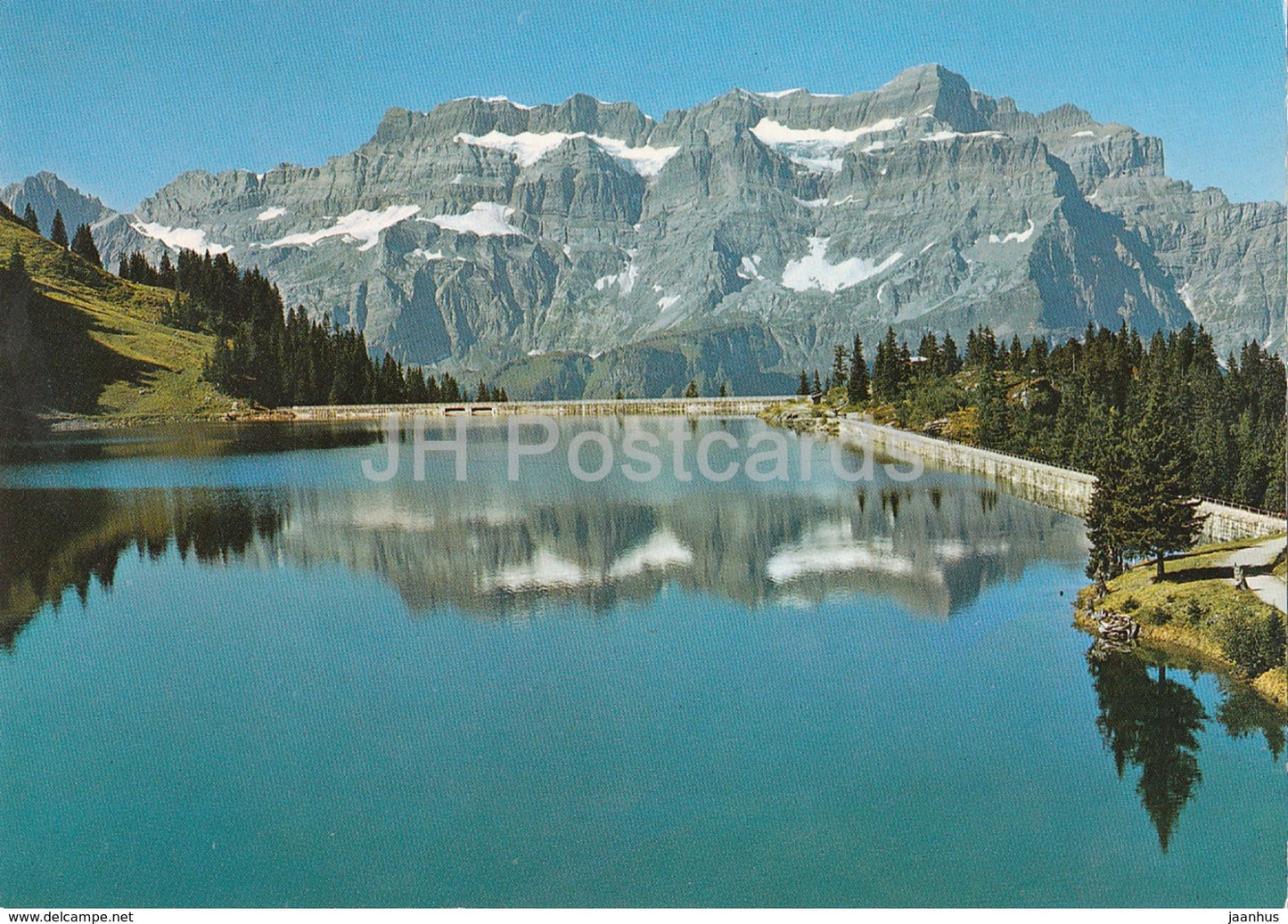 Stausee Garichte gegen Glarnisch - Berggasthaus Mettmen - 2234 - Switzerland - unused - JH Postcards