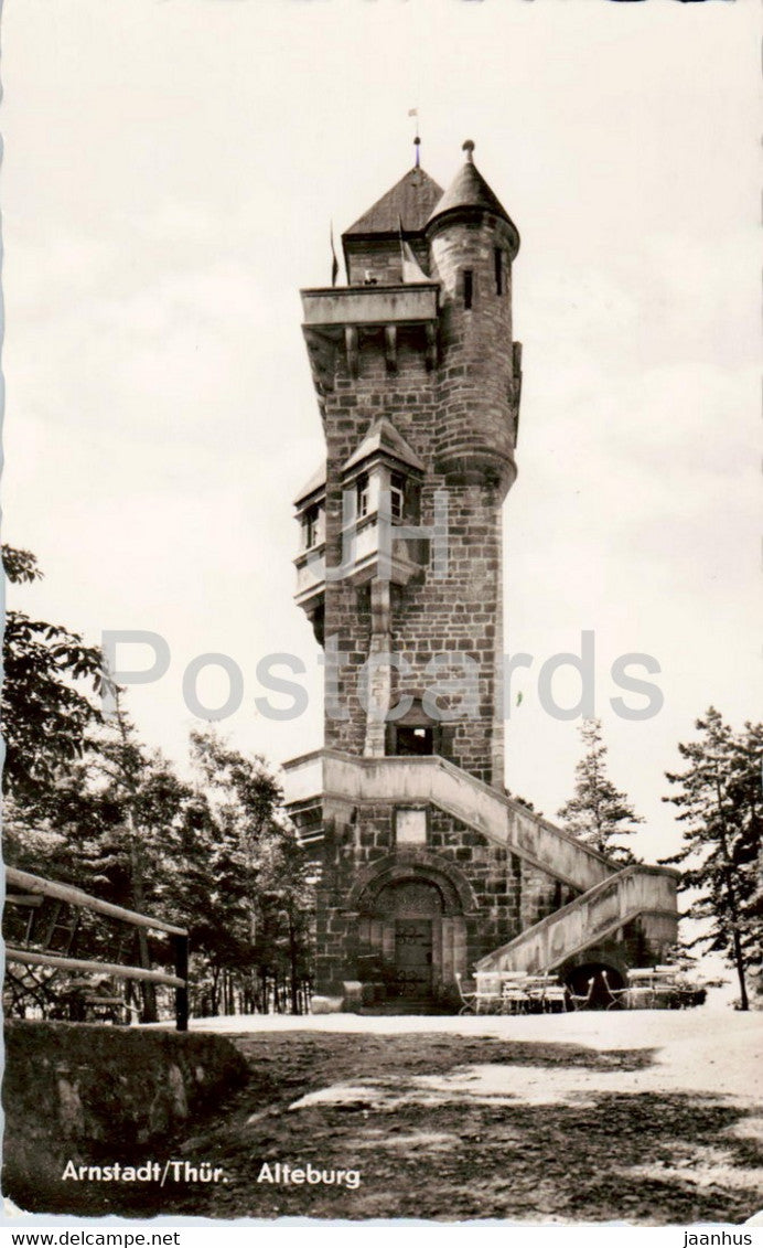 Arnstadt - Thur - Alteburg - old postcard - Germany DDR - used - JH Postcards