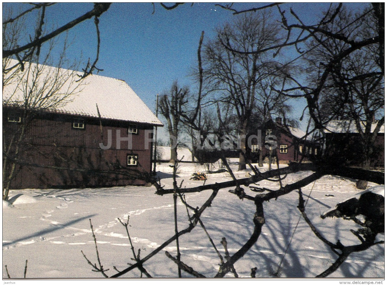 Christmas Greeting Card - Gamla Komministergarden - Irsta - Old Pastor Garden - used - JH Postcards