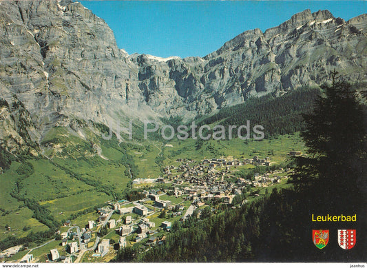 Leukerbad 1401 m - Loeche les Bains - Gemmipass 2316 m - 50709 - 1981 - Switzerland - used - JH Postcards