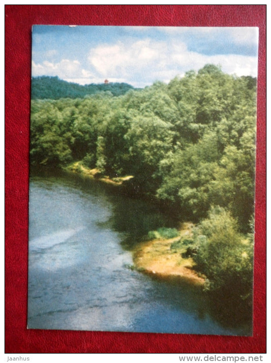 Bank of the Gauja river - Sigulda - Latvia USSR - unused - JH Postcards