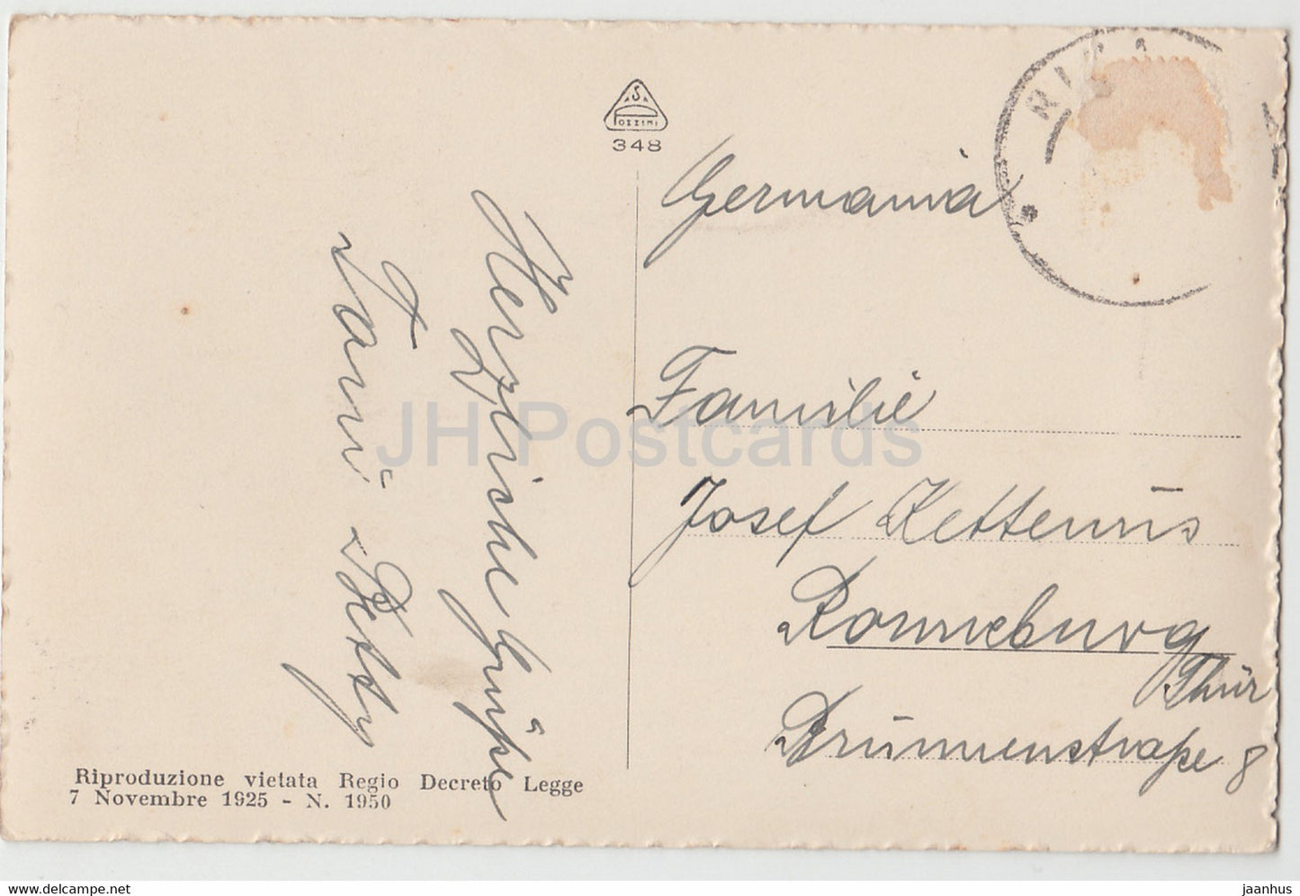 Riva - Lago di Garda - old postcard - 1925 - Italy - used