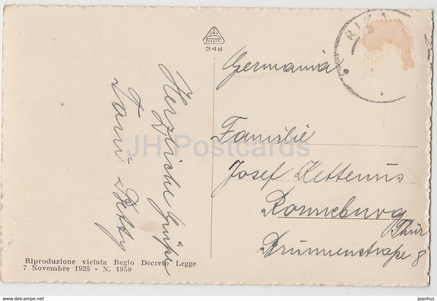 Riva - Lago di Garda - old postcard - 1925 - Italy - used