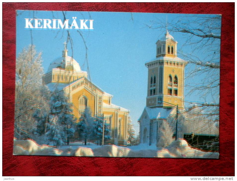 Kerimäki - The Church of Kerimäki, the biggest wooden church in the world, PRINT ERROR -  Finland - unused - JH Postcards