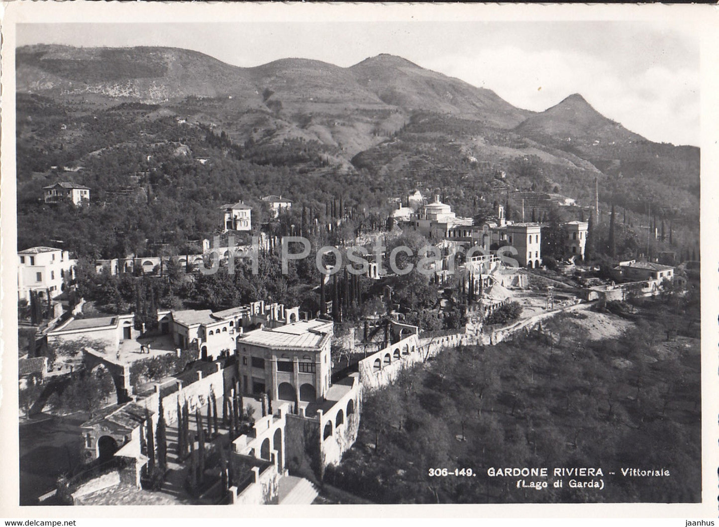Gardone Riviera  - Vittoriale - Lago di Garda - old postcard - 1949 - Italy - used - JH Postcards