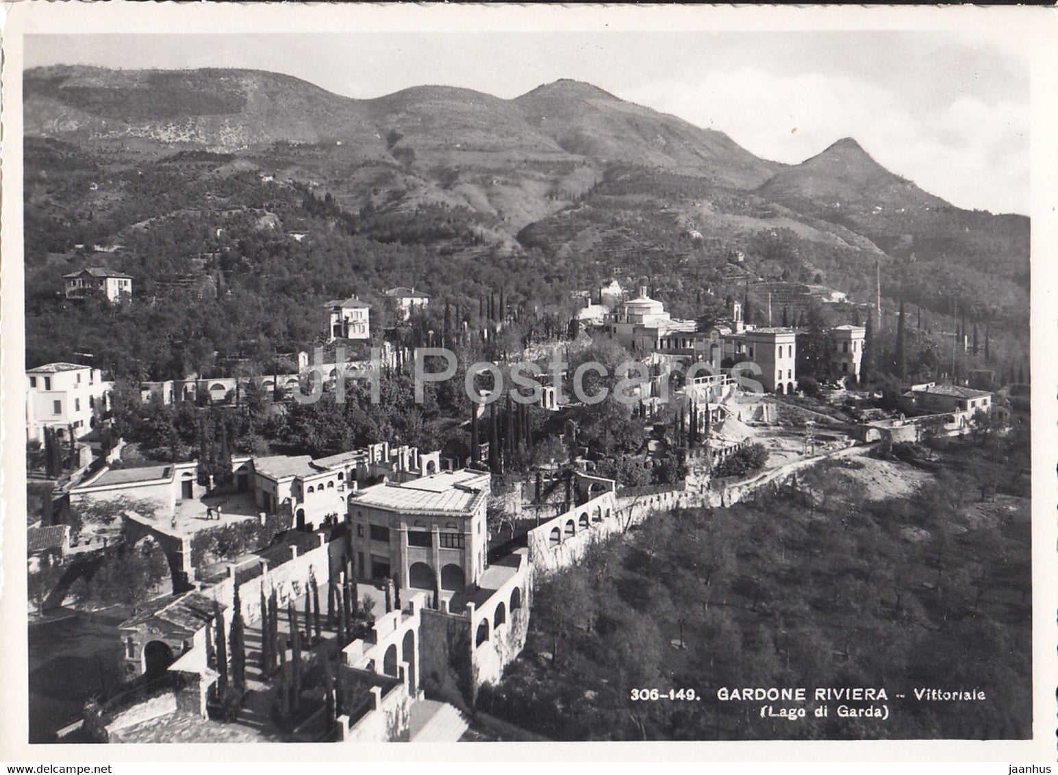 Gardone Riviera  - Vittoriale - Lago di Garda - old postcard - 1949 - Italy - used - JH Postcards