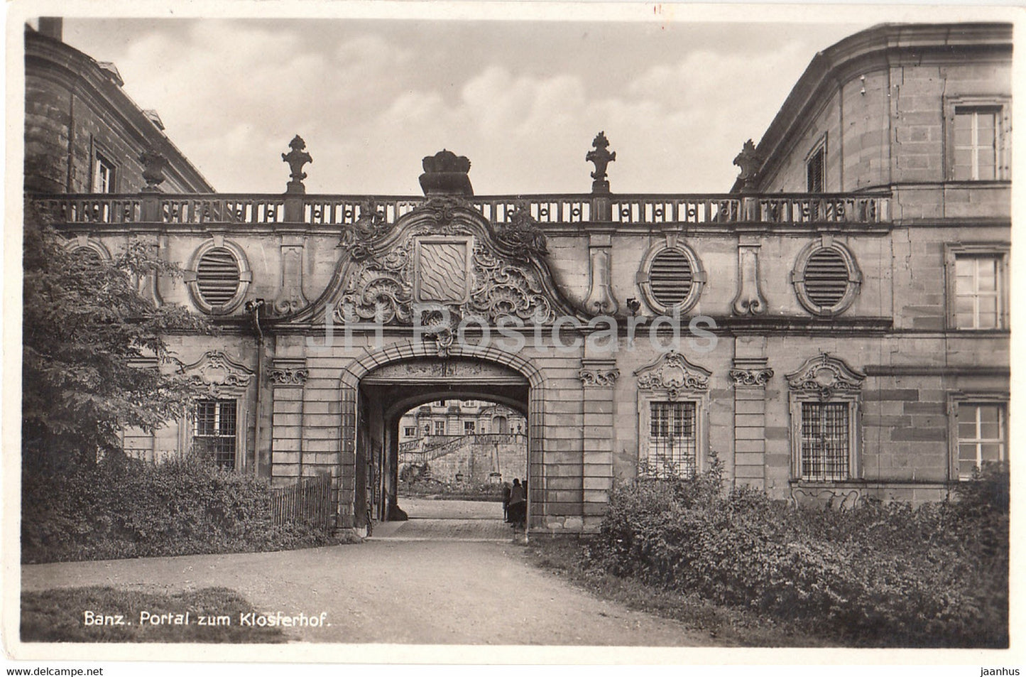 Banz - Portal zum Klosterhof - Auslanddeutschen Mission - old postcard - Germany - unused - JH Postcards