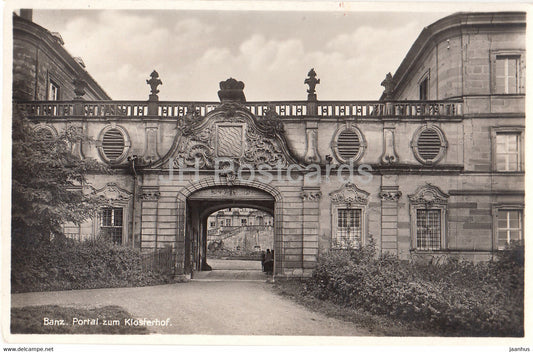 Banz - Portal zum Klosterhof - Auslanddeutschen Mission - old postcard - Germany - unused - JH Postcards