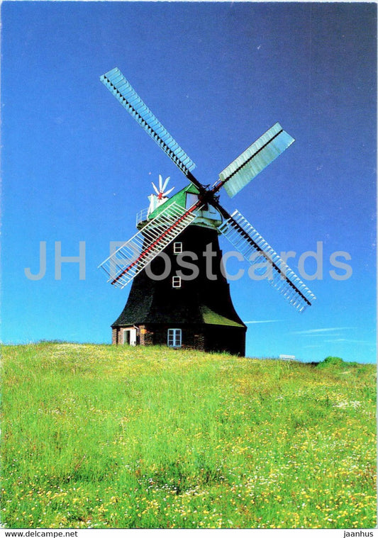 Windmuhle in Mecklenburg Vorpommern - windmill - Germany - unused - JH Postcards