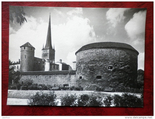 Paks Margareeta tower - Old Town - Tallinn - 1969 - Estonia - USSR - unused - JH Postcards